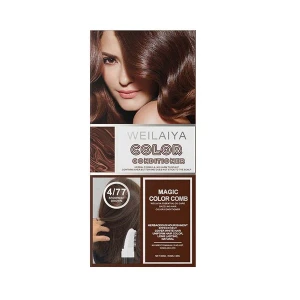 Dầu Gội Phủ Bạc Dưỡng Tóc Weilaiya - màu Nâu Đậm (gồm lõi màu 100ml & phụ kiện)