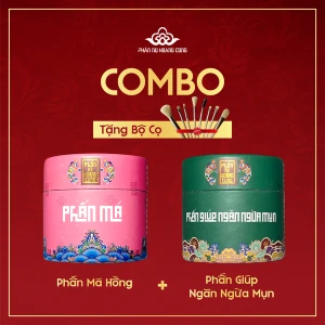 Bộ Đôi Phấn Ngừa Mụn Phấn Má Phấn Nụ Hoàng Cung