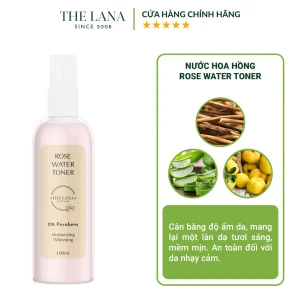 Toner Rose Water giúp dưỡng ẩm, se khít lỗ chân lông và cân bằng độ PH cho da mềm mịn 100ml