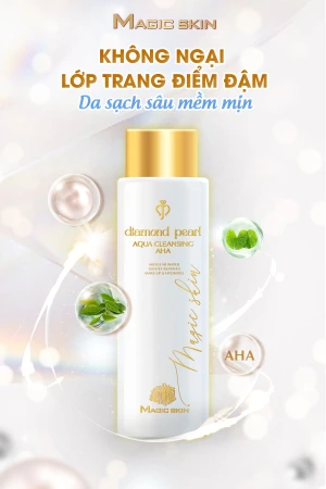 Nước tẩy trang ngọc trai Magic Skin Aqua Cleansing Aha