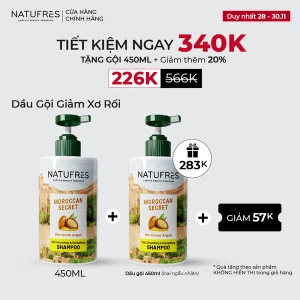 DẦU GỘI NATUFRES MOROCCAN SECRET - Tinh dầu Argan Morocco