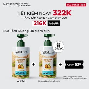 SỮA TẮM NATUFRES MOROCCAN SECRET - Tinh dầu Argan Morocco