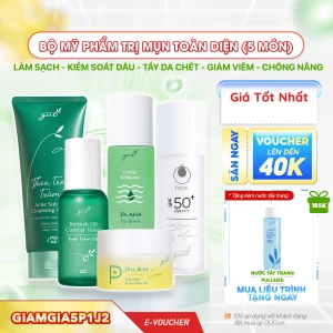 Bộ Mỹ Phẩm Trị Mụn Toàn Diện (5 sản phẩm)