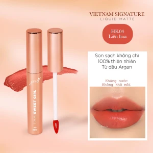 Son Kem Bơ Lì GUO Dưỡng Ẩm Mịn Môi HK04 Hold Live Liên Hoa