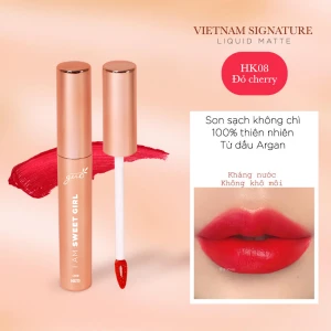 Son Kem Bơ Lì GUO Dưỡng Ẩm Mịn Môi - Vedette Đỏ Cherry #HK08