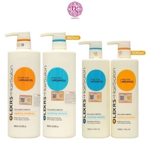 DẦU GỘI XẢ OLEXRS HAIRSALON PURE 100% ARGAN OIL COLLAGEN COMPLEX - MẪU CŨ