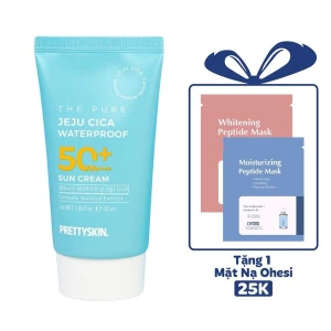 KEM CHỐNG NẮNG KHÔNG TRÔI PRETTY SKIN JEJU CICA WATERPROOF SUN CREAM 50ML