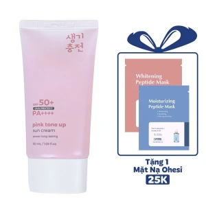 KEM CHỐNG NẮNG NÂNG TONE PRETTY SKIN PINK TONE UP SUN CREAM 50ML