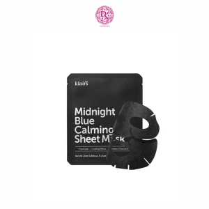 MẶT NẠ DEAR KLAIRS MIDNIGHT BLUE CALMING SHEET MASK 25ML - MÀU ĐEN