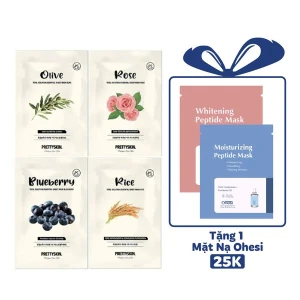MẶT NẠ GIẤY PRETTY SKIN TOTAL SOLUTION ESSENTIAL SHEET MASK 23G