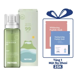 XỊT KHOÁNG RAU MÁ PRETTY SKIN THE PURE JEJU CICA 99 MIST 100ML