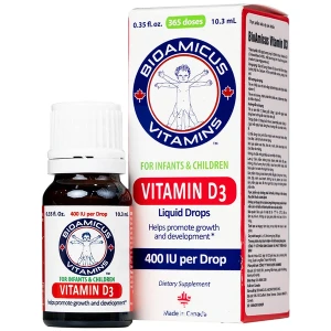 DUNG DỊCH BIOAMICUS VITAMIN D3 BỔ SUNG VITAMIN D3, HỖ TRỢ PHÁT TRIỂN XƯƠNG 10.3ML