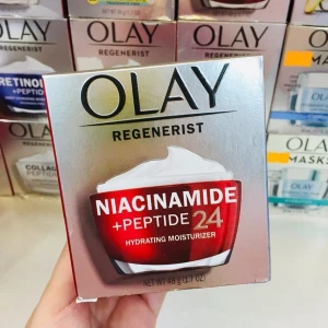 KEM DƯỠNG OLAY TÁI TẠO DƯỠNG TRẮNG DA NIACINAMIDE PEPTIDE 24 CẢI THIỆN NẾP NHĂN - 48GAM