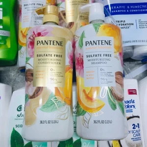 SET DẦU GỘI VÀ XẢ PANTENE ESSENTIAL BOTANICALS SULFATE FREE MOISTURIZING SHAMPOO & CONDITIONER 1.13L