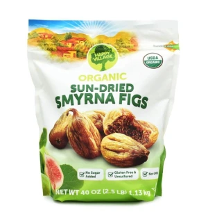 SUNG SẤY DẺO HỮU CƠ HAPPY VOLLAGE ORGANIC SUN-DRIED FIGS - 1,13KG 11/2025
