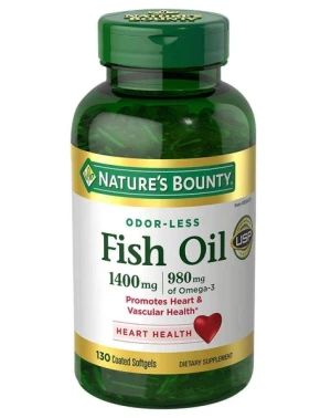 VIÊN UỐNG DẦU CÁ NATURE'S BOUNTY FISH OIL 1400MG - 130 VIÊN