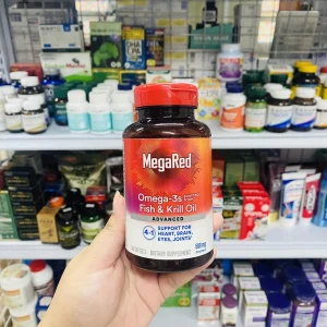 VIÊN UỐNG DẦU NHUYỄN THỂ MEGARED OMEGA-3S FISH & KRILL OIL ADVANCED 4IN1 500MG