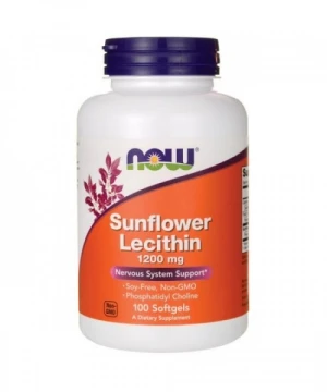 VIÊN UỐNG THÔNG TẮC TIA SỮA NOW FOODS SUNFLOWER LECITHIN 1200MG - 100 VIÊN (11/2027