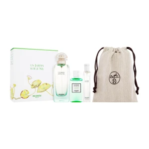 Set Hermes Un Jardin Sur Le Nil (Edt 100ml, Mini 15ml, Body Shower gel 40ml)