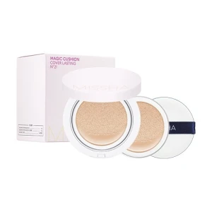 PHẤN NƯỚC CHE PHỦ TỐT MISSHAM MAGIC CUSHION SPF 50 PA (1 LÕI) VỎ HỒNG