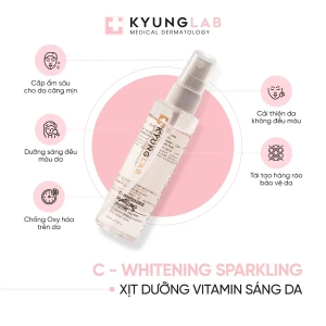 Xịt dưỡng vitamin sáng da KyungLab C Whitening Sparkling 80ml