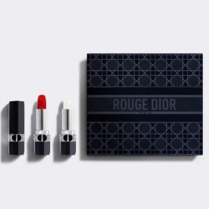 Giftset Dior Rouge Velvet 999 Son Dưỡng Dior Balm 000 Diornatural
