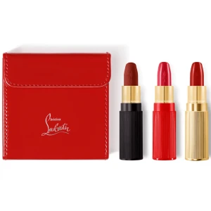 Set Son Christian Louboutin On The Go Trio – 3 Cây FullSize (Burning Babe 415M; Private Red 111; Mundo Red 003G)