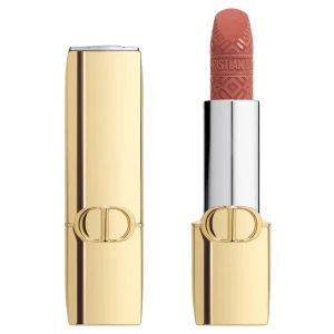 Son Dior Rouge Dior Lipstick Limited Edition Golden Case 284 Rose Bavarde Velvet - Màu Hồng Đất