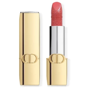 Son Dior Rouge Dior Lipstick Limited Edition Golden Case 374 Royal Coral Satin - Màu Hồng San Hô
