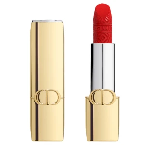 Son Dior Rouge Dior Lipstick Limited Edition Golden Case 999 Classic Red Velvet - Màu Đỏ Tươi
