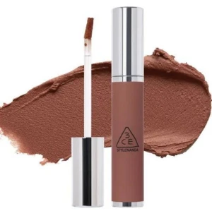 Son Kem Lì 3CE Hazy Lip Clay Warm Brownie - Màu Nâu Đất