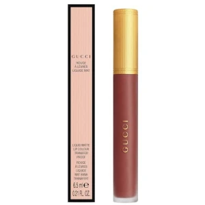 Son Kem Lì Gucci Rouge Liquid Matte 203 Mildred Rosewood (New) - Màu Hồng Nâu