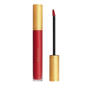 Son Kem Lì Gucci Rouge Liquid Matte 25 Goldie Red - Màu Đỏ Tươi
