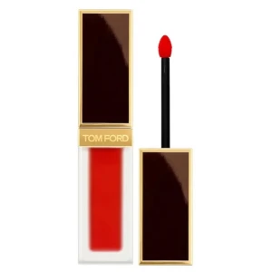 Son Kem Tom Ford Liquid Lip Luxe Matte 129 Carnal Red - Màu Đỏ Cam Hồng