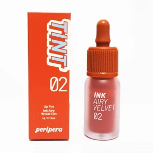Son Peripera Ink Airy Velvet Tint 02 Selfie Orange Brown - Cam đất