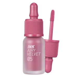 Son Peripera Ink Airy Velvet Tint 05 Genius Rosy Pink - Hồng tím trầm