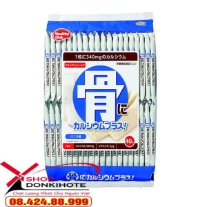 Bổ sung canxi cho bé và người lớn với Bánh xốp Canxi Healthy club Nhật Bản