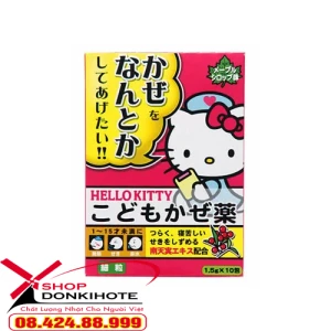Bột cảm cúm trẻ em Hello Kitty Nhật hộp 10 gói
