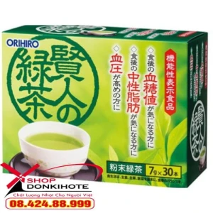 Bột trà xanh Orihiro Sage Nhật Bản ngăn ngừa lão hóa, ổn định huyết áp