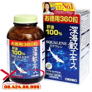 Dầu gan cá mập 360 viên Orihiro Nhật Bản