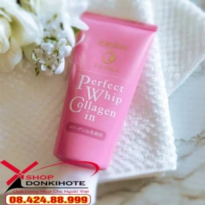 Sữa rửa mặt Shiseido Perfect Whip Senka Collagen Nhật Bản