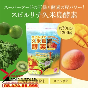 Tảo xoắn kết hợp Enzyme rau củ quả Nhật Bản gói 1200 viên