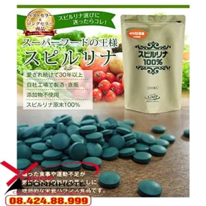 Tảo xoắn Spirulina Algae dạng túi 2400 viên tốt cho sức khỏe