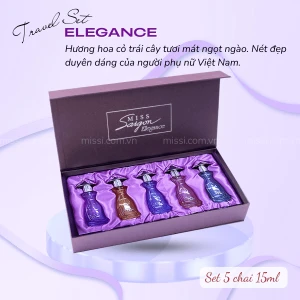 Bộ sưu tập Nước hoa Miss Saigon Elegance travel size (15ml x 5)