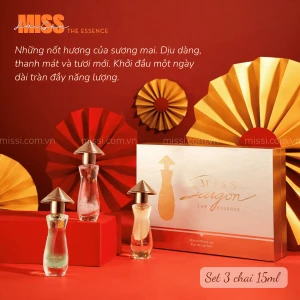 Bộ sưu tập Nước hoa Miss Saigon The Essence travel size (15mlx3)