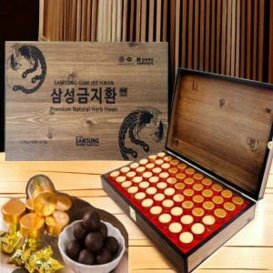 An Cung Ngưu Bổ Não Gum Jee Hwan ích khí dưỡng huyết, phòng đột quỵ