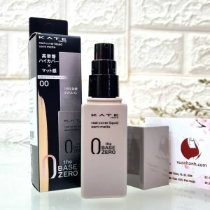 Kem nền Kanebo Kate Semi-Matte che phủ tốt, lì mịn, căng mượt, #00 trắng trong