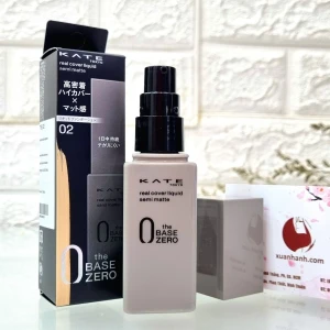 Kem nền Kanebo Kate Semi-Matte che phủ tốt, lì mịn, căng mượt, #02 sáng tự nhiên