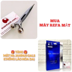 Máy massage Refa S Carat Ray giảm nhăn, thâm bọng mắt, nâng cơ (unbox) - TẶNG 1 HỘP MẶT NẠ JAPAN GALS