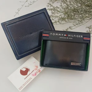 Ví nam Tommy Hilfiger da thật mềm mại, thời trang, thiết kế tiện dụng, #Passcase